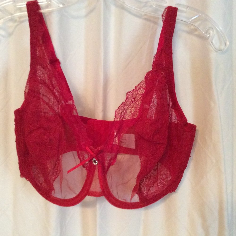 Red Sexy Lace Bra